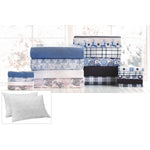 2 Memory Foam Pillows & Queen Luxury Sheet Set