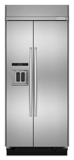KitchenAid Réfrigérateur 20,8 pi³ côte à côte inox KBSD606ESS