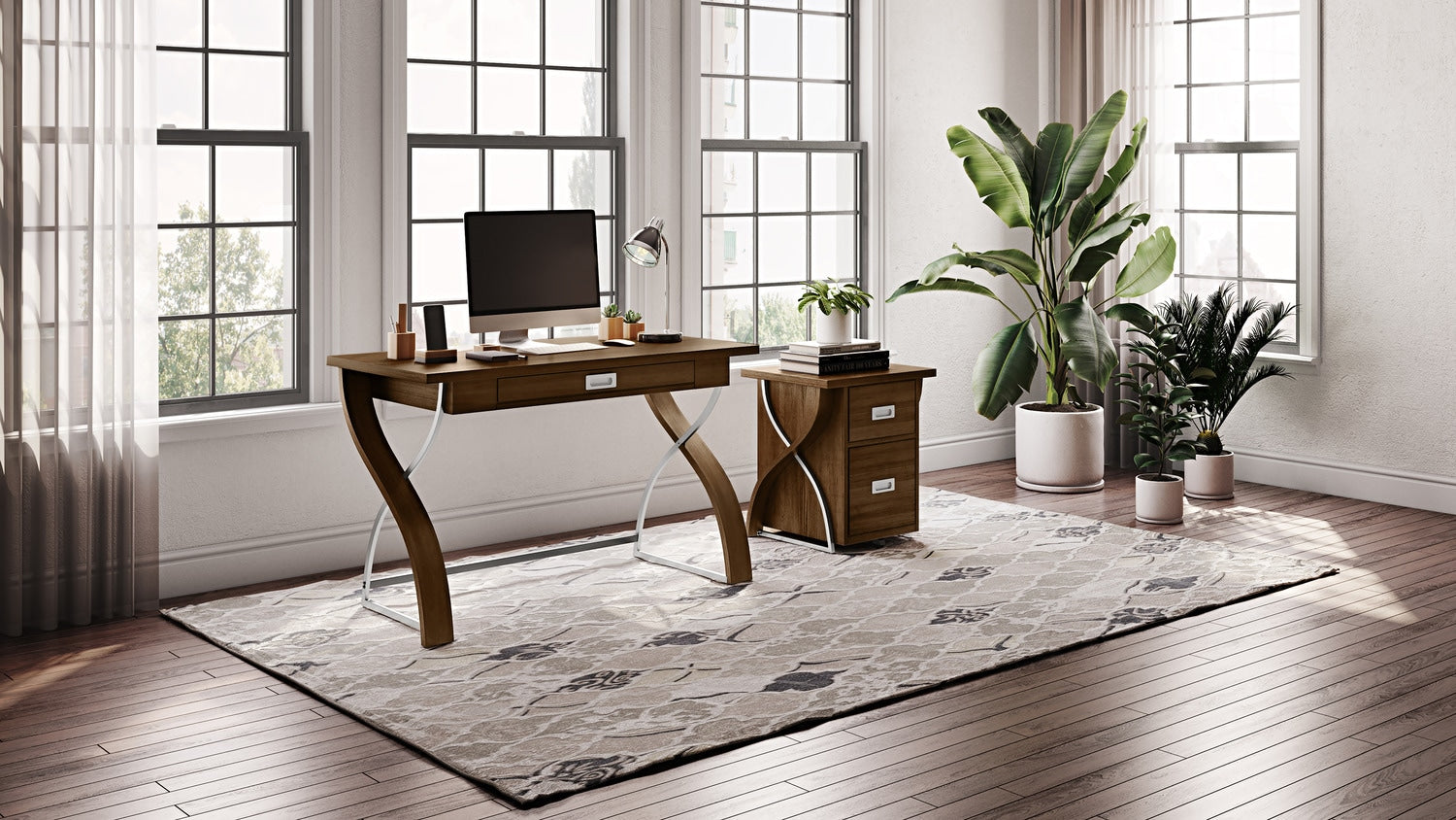 Savo 2-Drawer File Cabinet - Brown