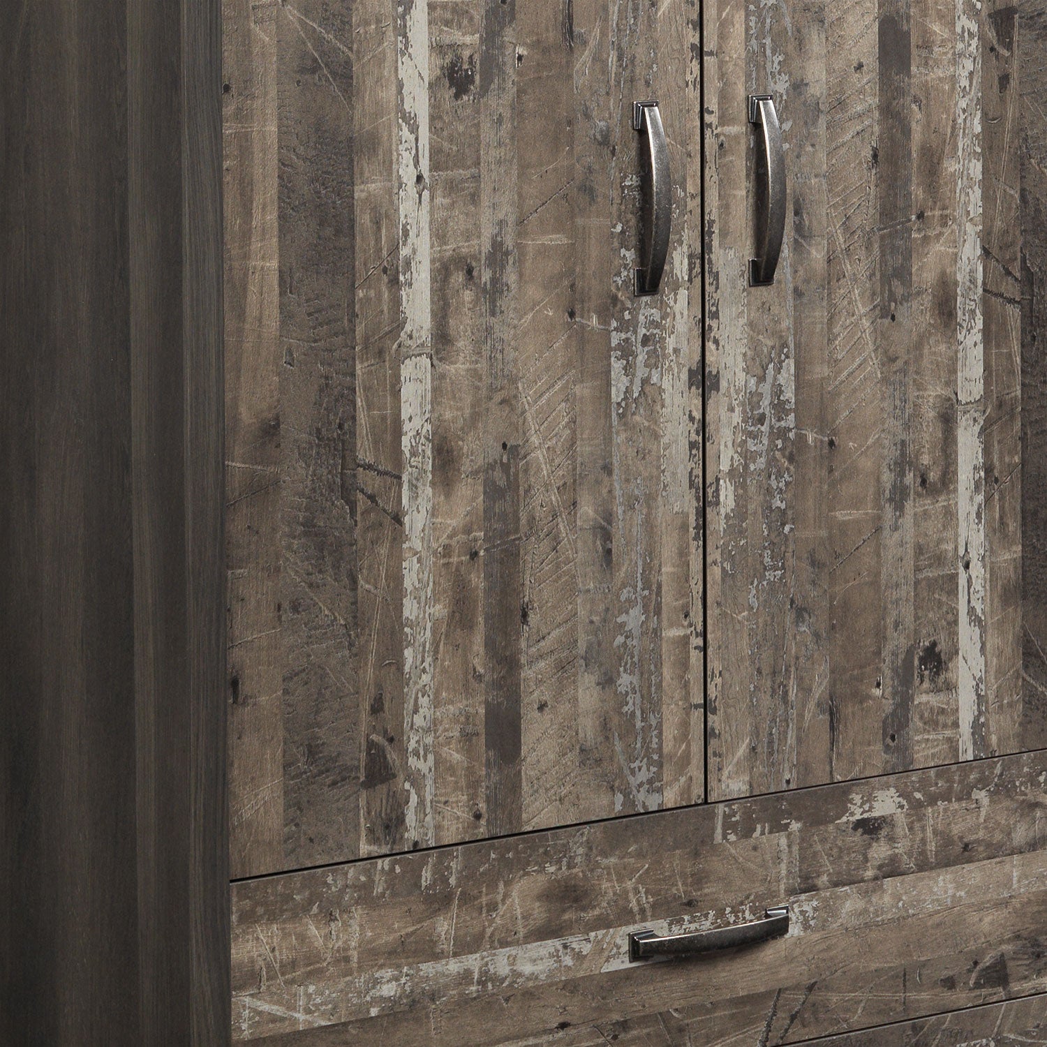 Hudson Armoire - Rustic Brown