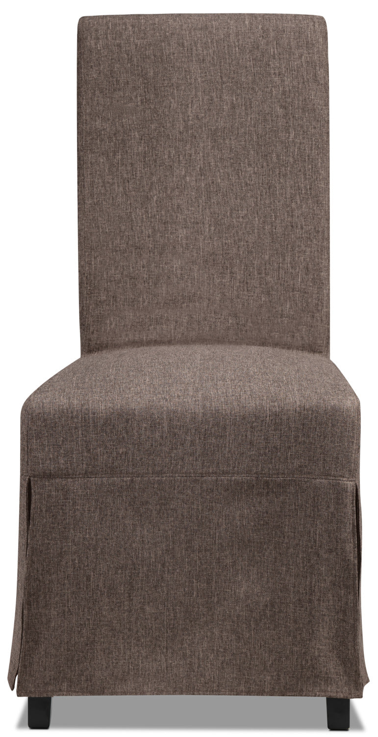 Glambrey Slip Chair w/ 2 Covers - Denim and Slate