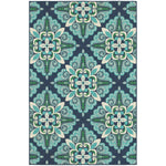 Sarasota W2206BL Medallion Indoor/Outdoor Area Rug (7'10"X10'10")