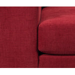 Fava Sofa and Chair Set - Red