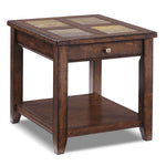 Allister End Table - Cinnamon
