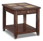Allister End Table - Cinnamon