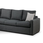 Athina  2-Piece Sectional with Right-Facing Queen Sofa Bed - Charcoal