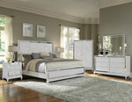 Arctic Ice Night Table - White