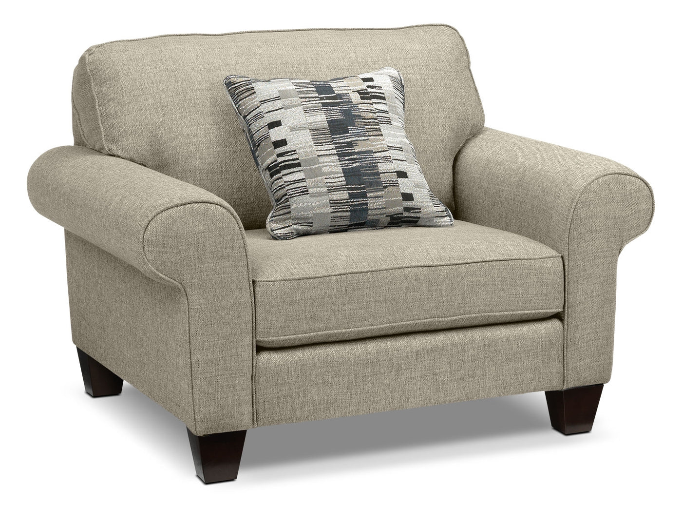 Drake Sofa, Loveseat and Chair Set - Taupe