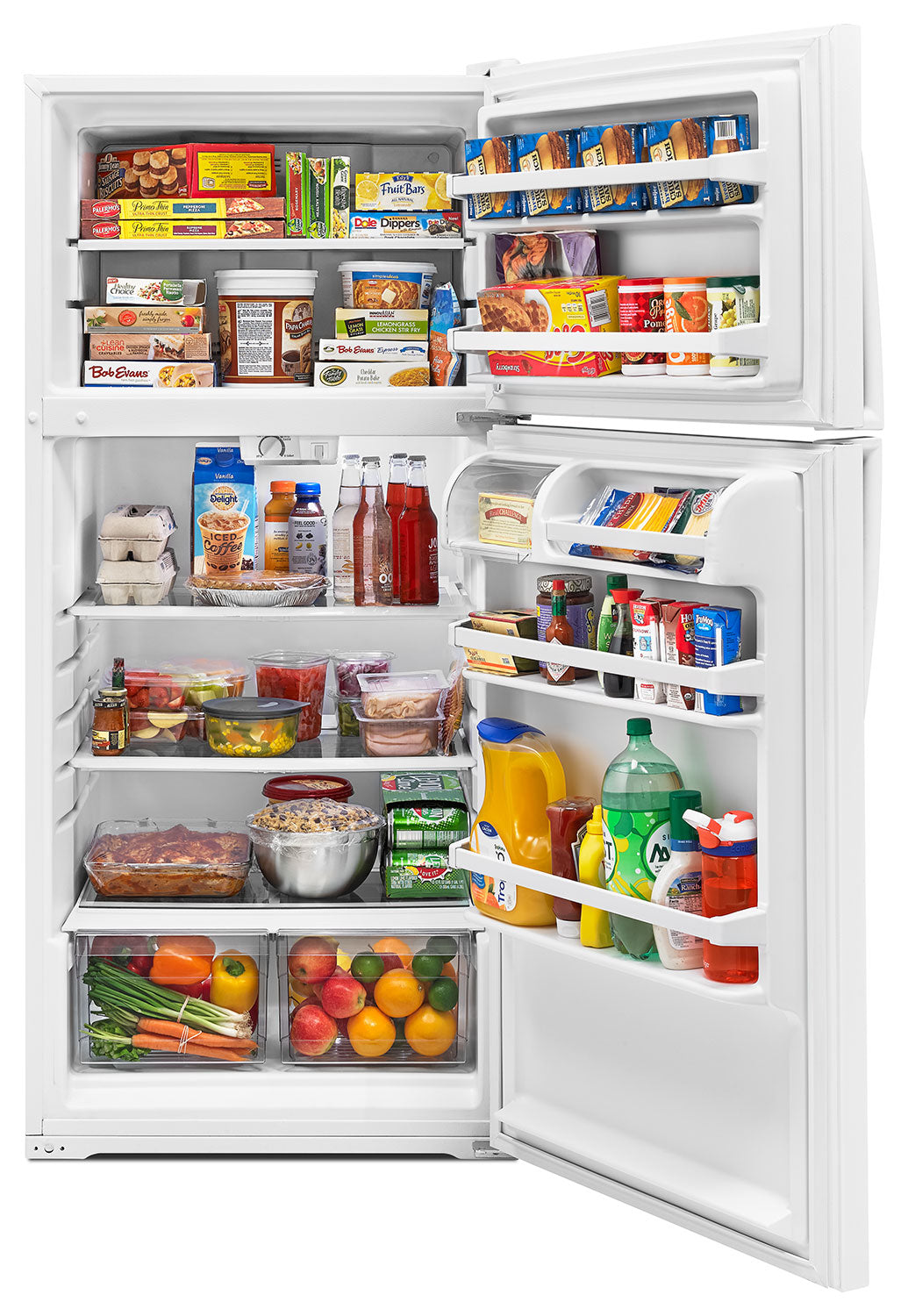 Whirlpool White Top-Freezer Refrigerator (14.3 Cu. Ft.) - WRT314TFDW