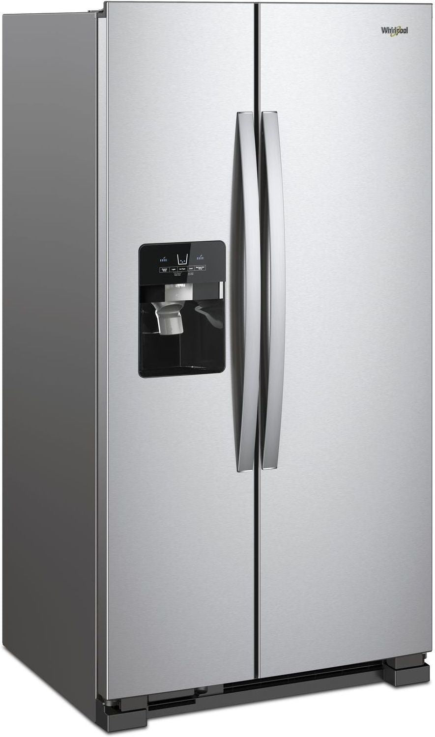 Whirlpool Monochromatic Stainless Steel Side-by-Side Refrigerator (25 Cu. Ft.) - WRS335SDHM