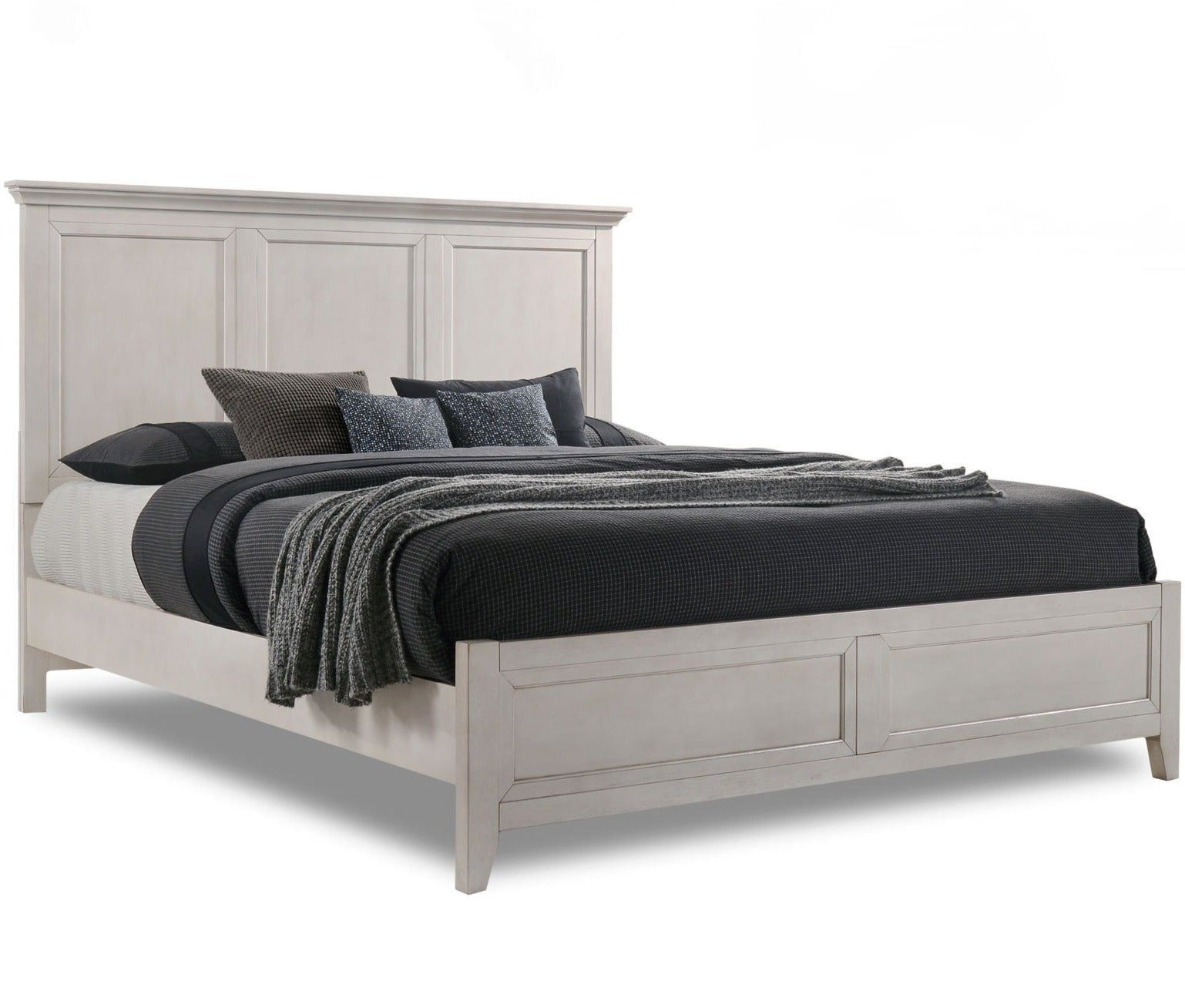 San Mateo 3-Piece Queen Bed- Antique White