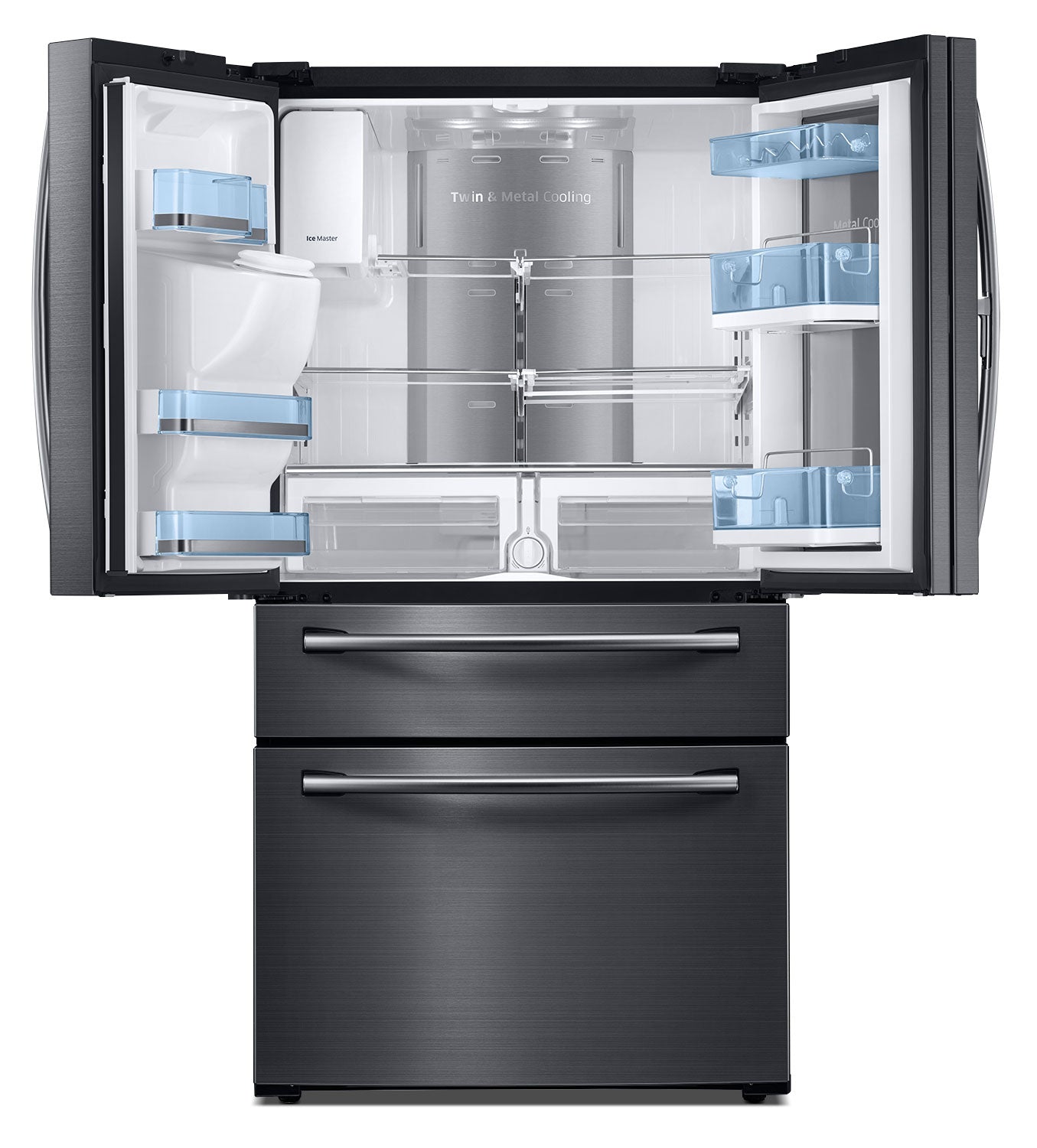 Samsung Black Stainless Steel French Door Refrigerator (28 Cu. Ft.) - RF28JBEDBSG/AA