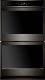 Whirlpool Black Stainless Steel Electric True Convection Double Wall Oven (8.6 Cu. Ft.) - WOD77EC7HV