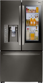 LG Black Stainless Steel Counter-Depth French Door Refrigerator (24 Cu. Ft.) - LFXC24796D