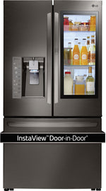LG Black Stainless Steel Counter-Depth French Door Refrigerator (24 Cu. Ft.) - LFXC24796D