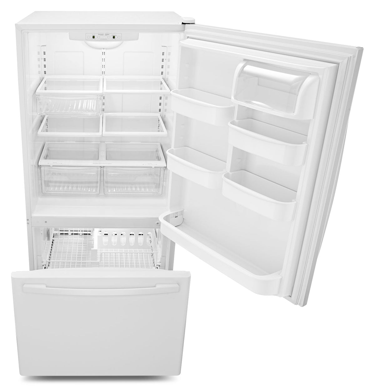 Amana White Bottom-Freezer Refrigerator (22.1 Cu. Ft.) - ABB2224BRW