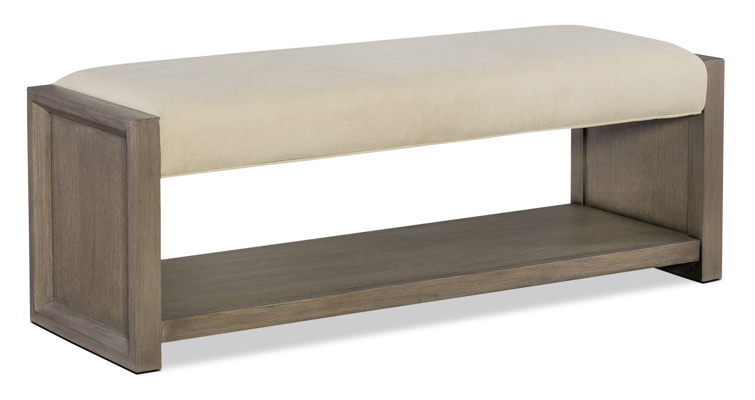 Rachael Ray Highline Upholstered Bench - Greige
