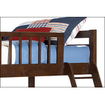 Starship Twin over Full Bunk Bed - Chocolate Cherry