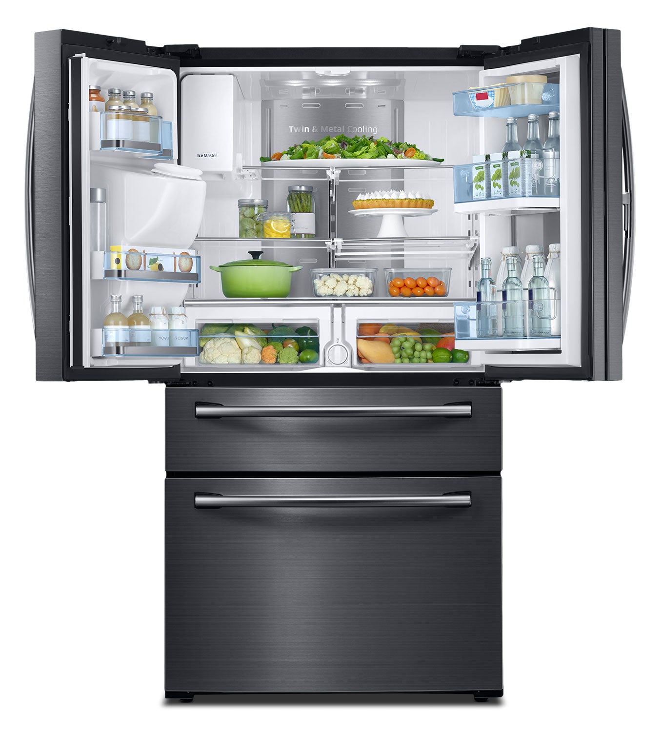 Samsung Black Stainless Steel French Door Refrigerator (28 Cu. Ft.) - RF28JBEDBSG/AA