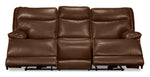 Lanette Power Reclining Sofa - Dark Brown