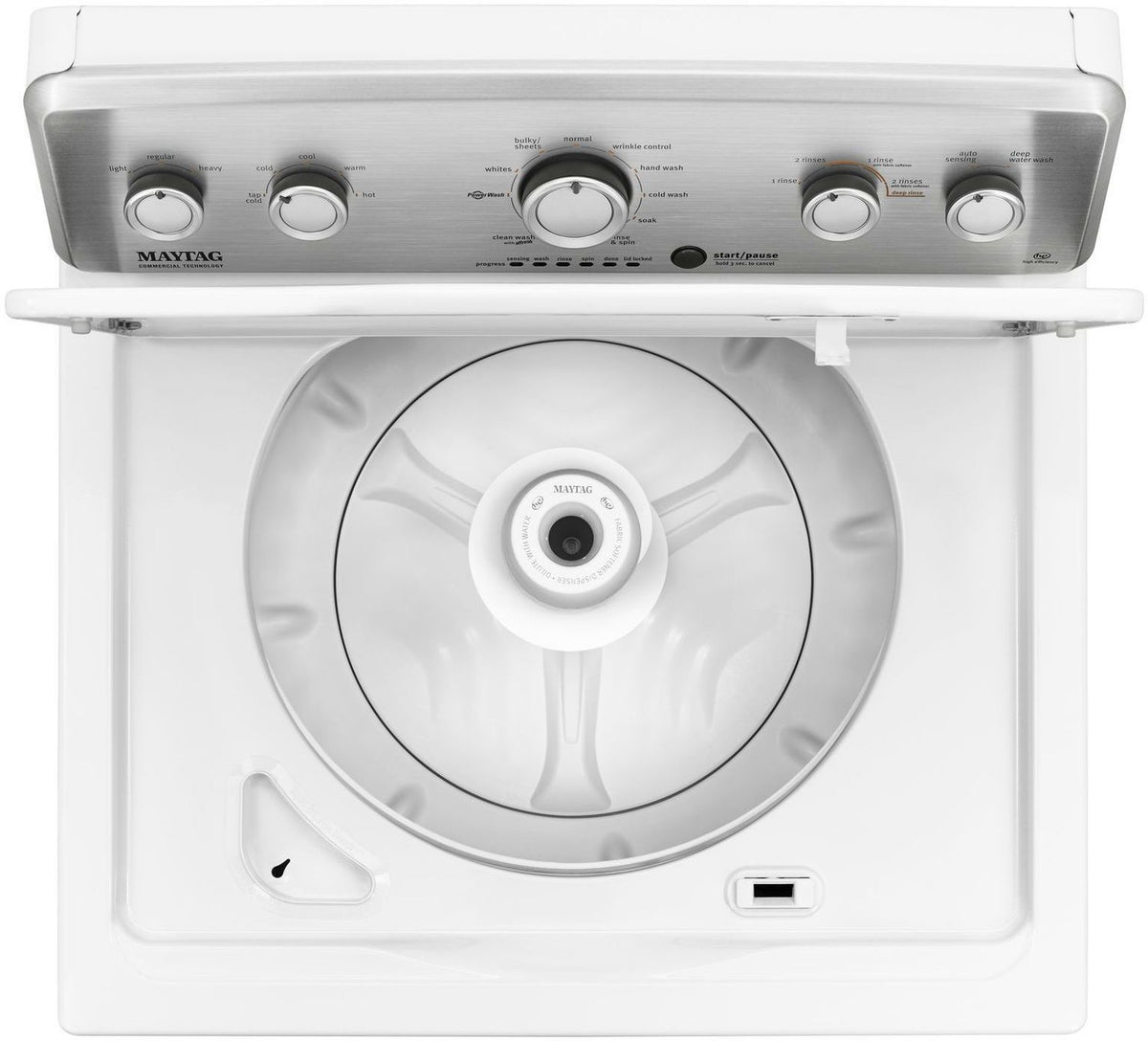 Maytag White Top-Load Washer (4.8 Cu. Ft. IEC) - MVWC565FW