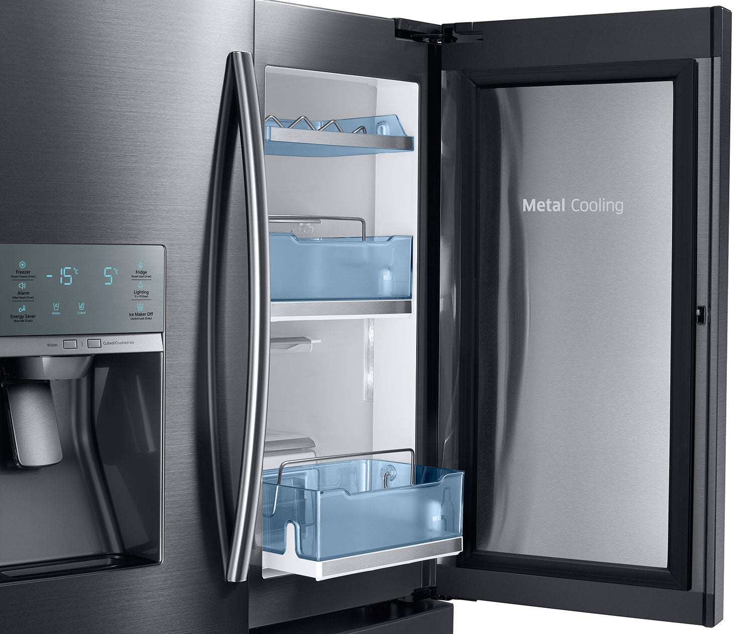 Samsung Black Stainless Steel French Door Refrigerator (28 Cu. Ft.) - RF28JBEDBSG/AA