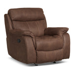 Morrow Glider Recliner - Saddle Brown