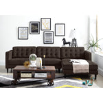 Paragon 2-Piece Sectional with Right-Facing Chaise - Dark Chocolate