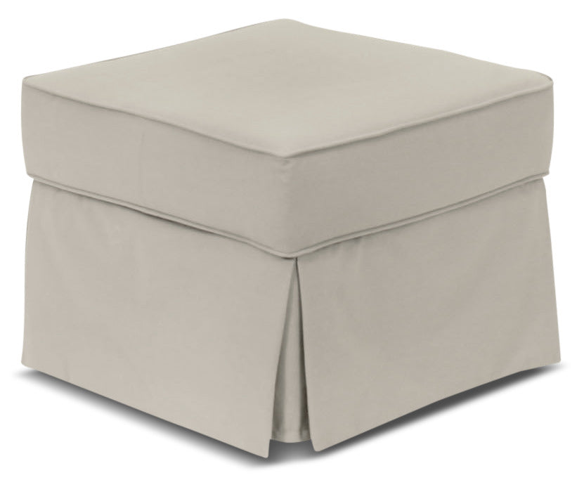 Tasya Ottoman - Light Grey