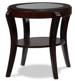 Theo End Table - Mahogany