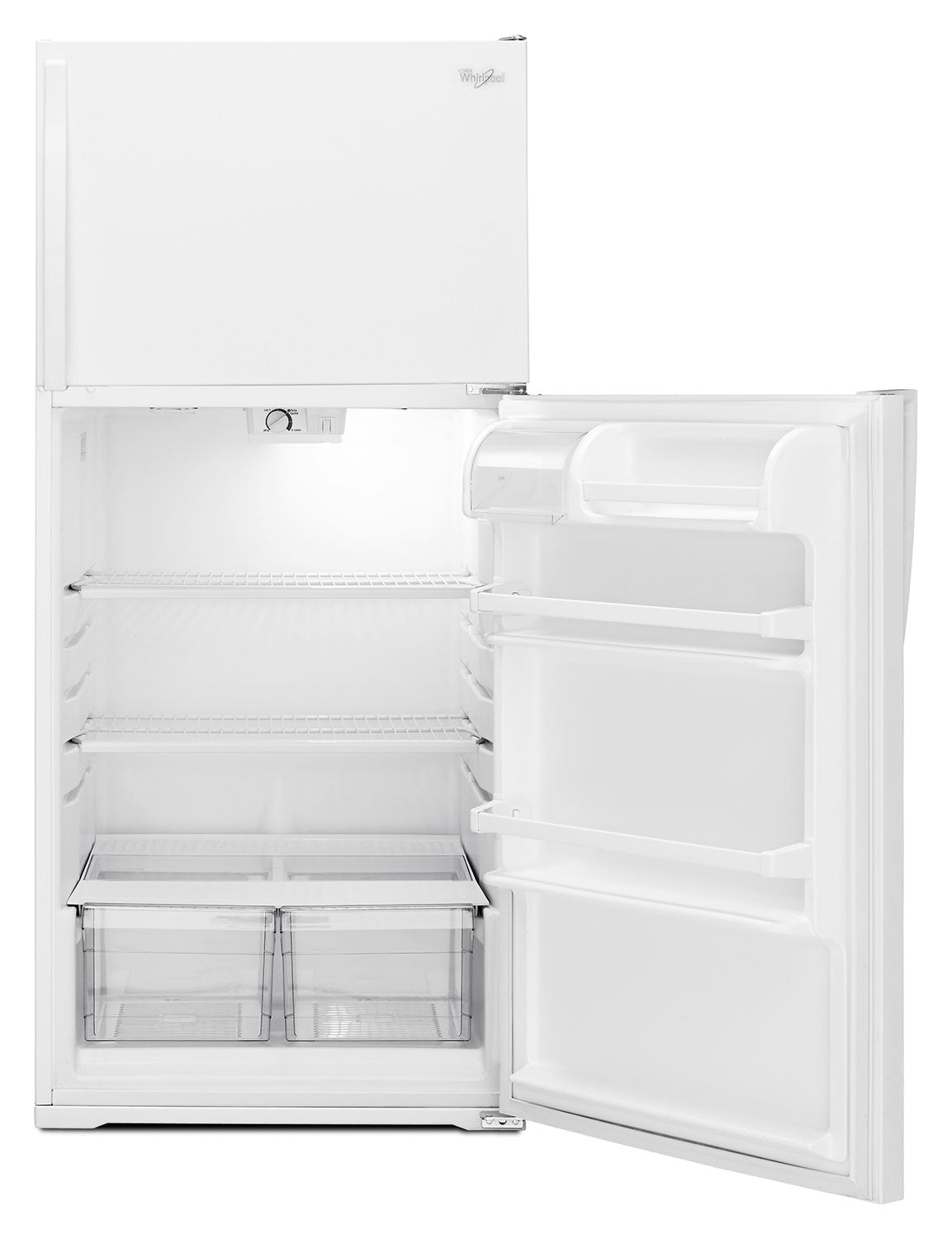 Whirlpool White Top-Freezer Refrigerator (14.3 Cu. Ft.) - WRT134TFDW