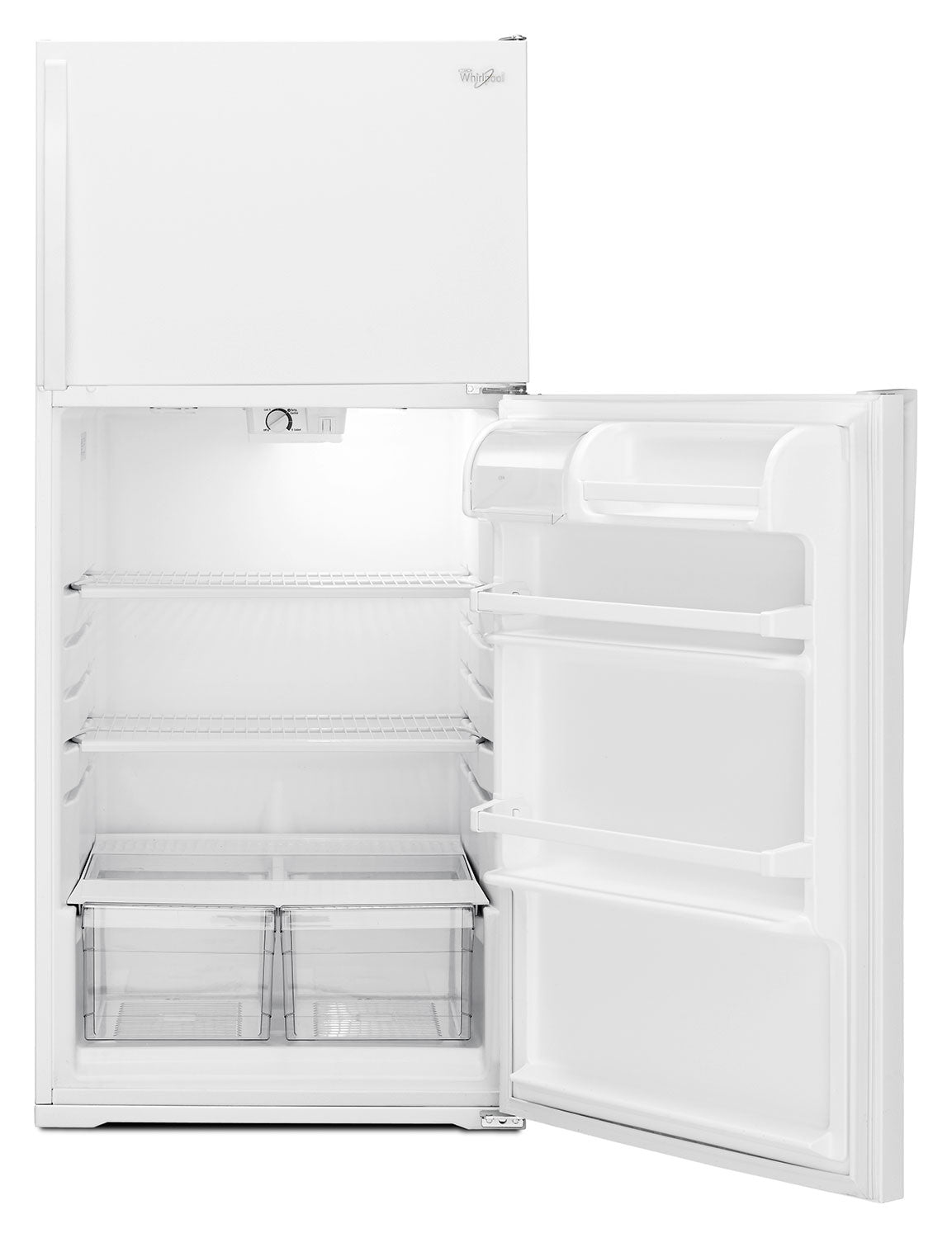 Whirlpool 28" 14.3 Cu. Ft. White Top-Freezer Refrigerator - WRT134TFDW