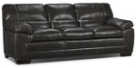Amarillo Leather Sofa - Charcoal