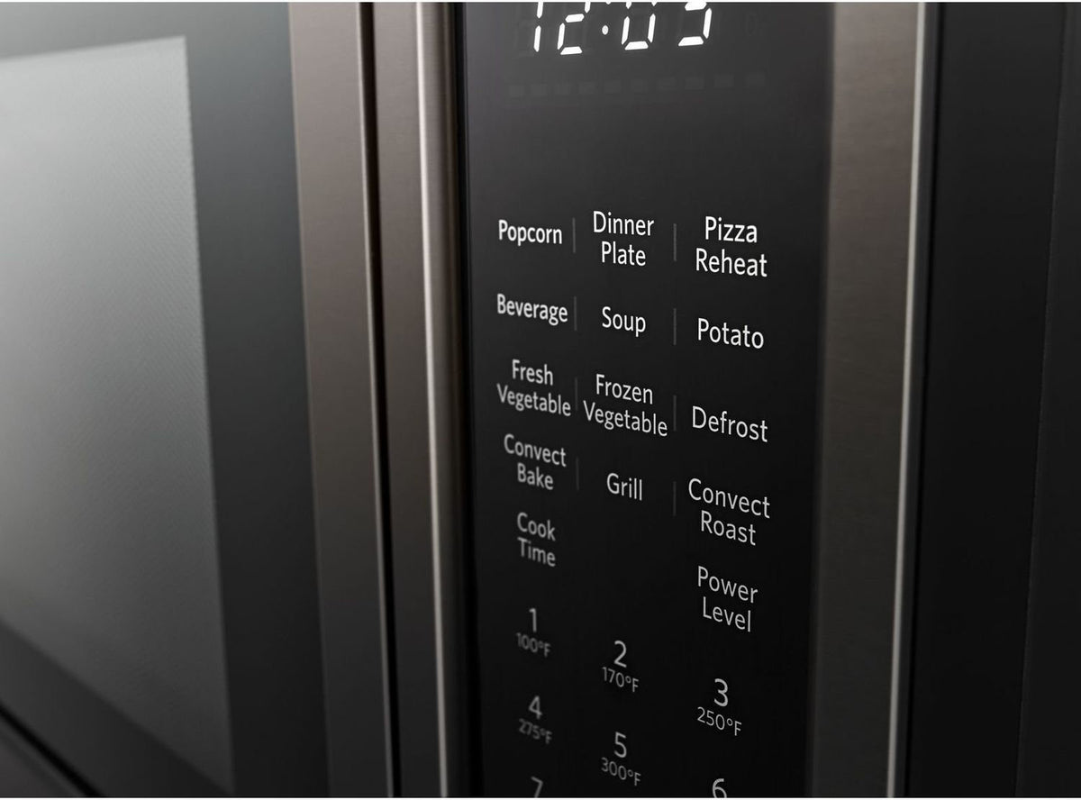KitchenAid Black Stainless Steel Countertop Microwave (1.5 Cu. Ft.) - KMCC5015GBS