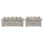 Collier Sofa and Loveseat Set - Silver Grey