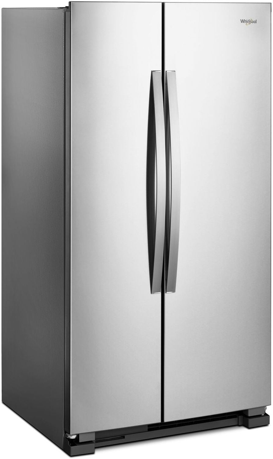 Whirlpool 35.88" 25 Cu. Ft. Monochromatic Stainless Steel Side-by-Side Refrigerator - WRS315SNHM