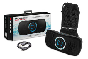 Monster Haut-parleur Bluetooth SuperStar® BackFloat® - noir avec bleu néon