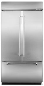 KitchenAid 42.25" 24.2 Cu. Ft. Stainless Steel French Door Refrigerator - KBFN502ESS