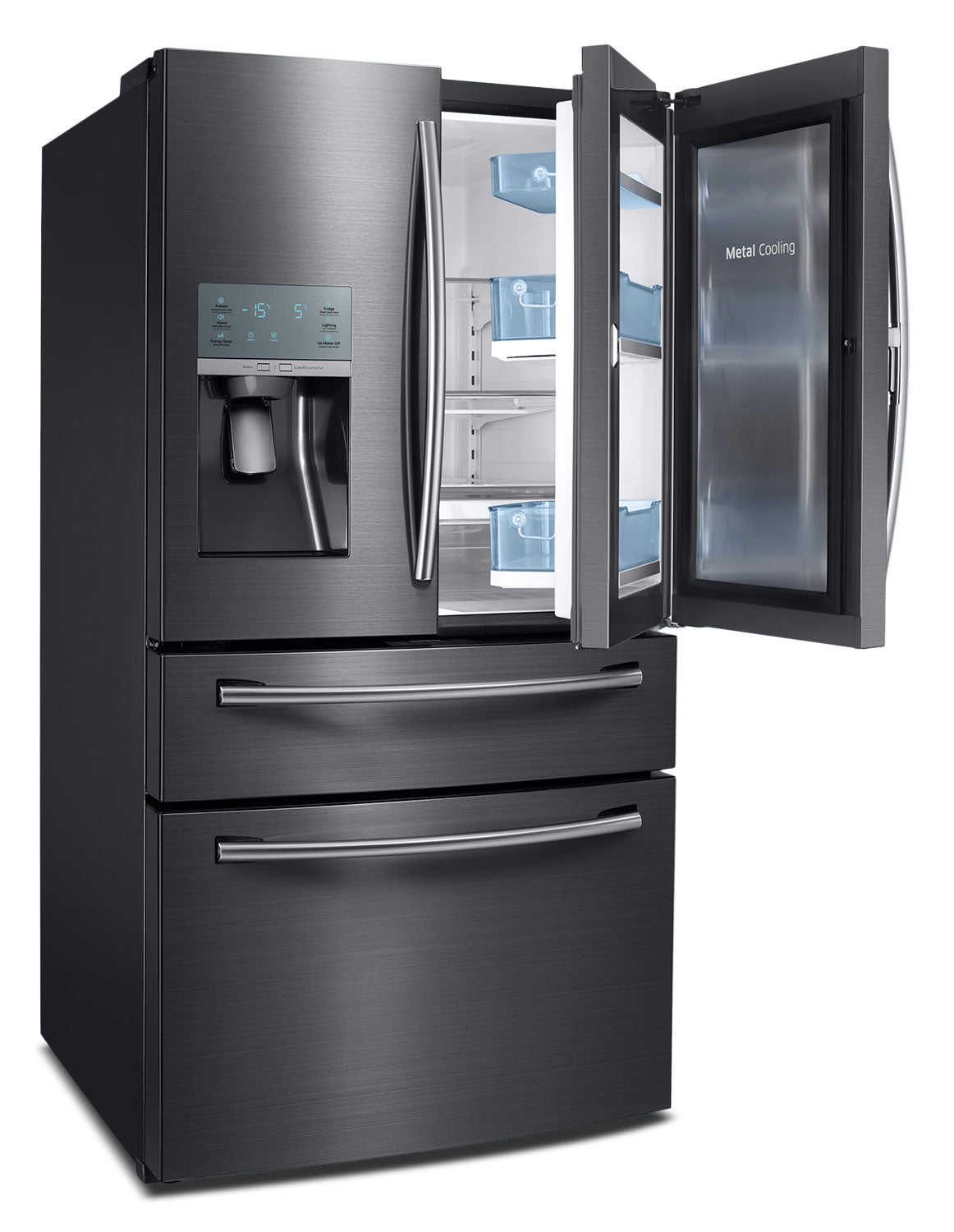 Samsung Black Stainless Steel French Door Refrigerator (28 Cu. Ft.) - RF28JBEDBSG/AA