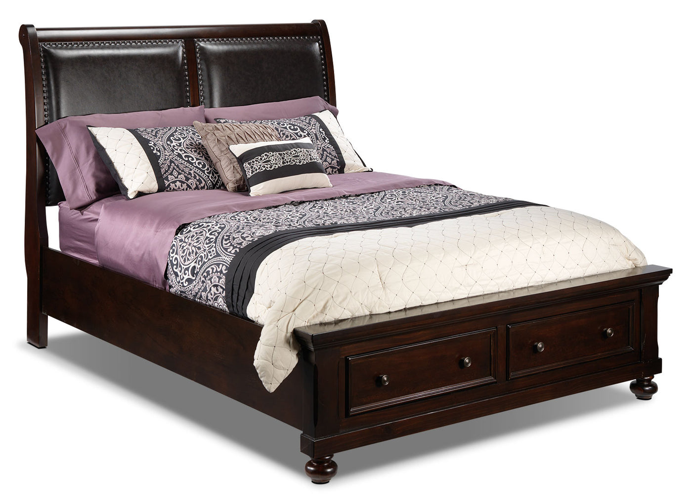 Chester 3-Piece King Storage Bed - Cherry