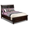 Chester Chambre à coucher avec rangement 5 mcx très grand – cerisier