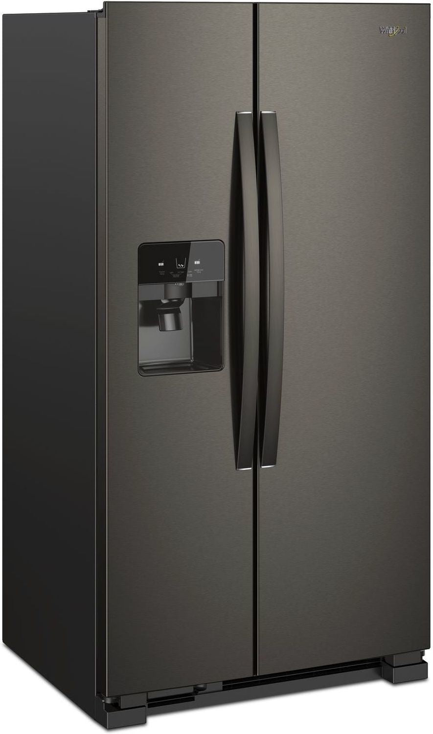 Whirlpool Black Stainless Steel Side-by-Side Refrigerator (25 Cu. Ft.) - WRS325SDHV