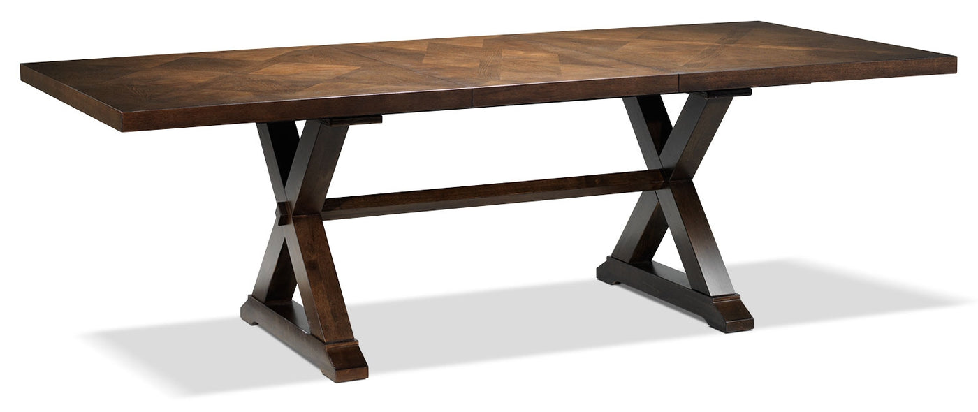 Claira Extendable Dining Table - Rustic Brown