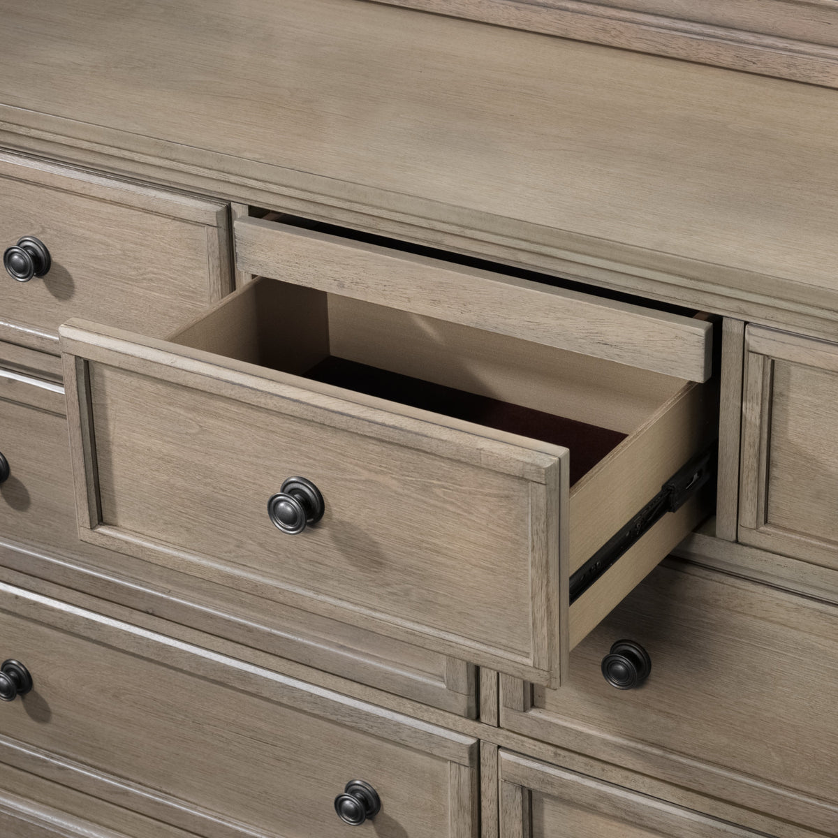 Windchester Chambre à coucher avec rangement 6 mcx grand gris Léon