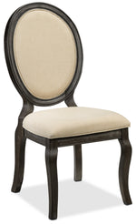 Victoria Side Chair - Grey and Beige