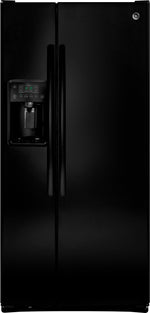 GE Black Side-by-Side Refrigerator (22.5 Cu. Ft.) - GSS23HGHBB