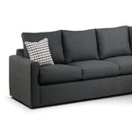 Athina 2-Piece Sectional with Left-Facing Queen Sofa Bed - Charcoal