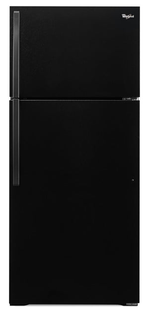 Whirlpool Réfrigérateur 14,3 pi³ avec congélateur en haut noir WRT134TFDB
