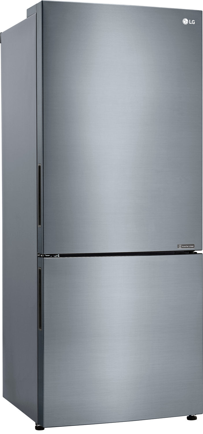 LG Appliances Platinum Silver Counter-Depth Bottom-Freezer Refrigerator (15 Cu. Ft.) - LBNC15221V