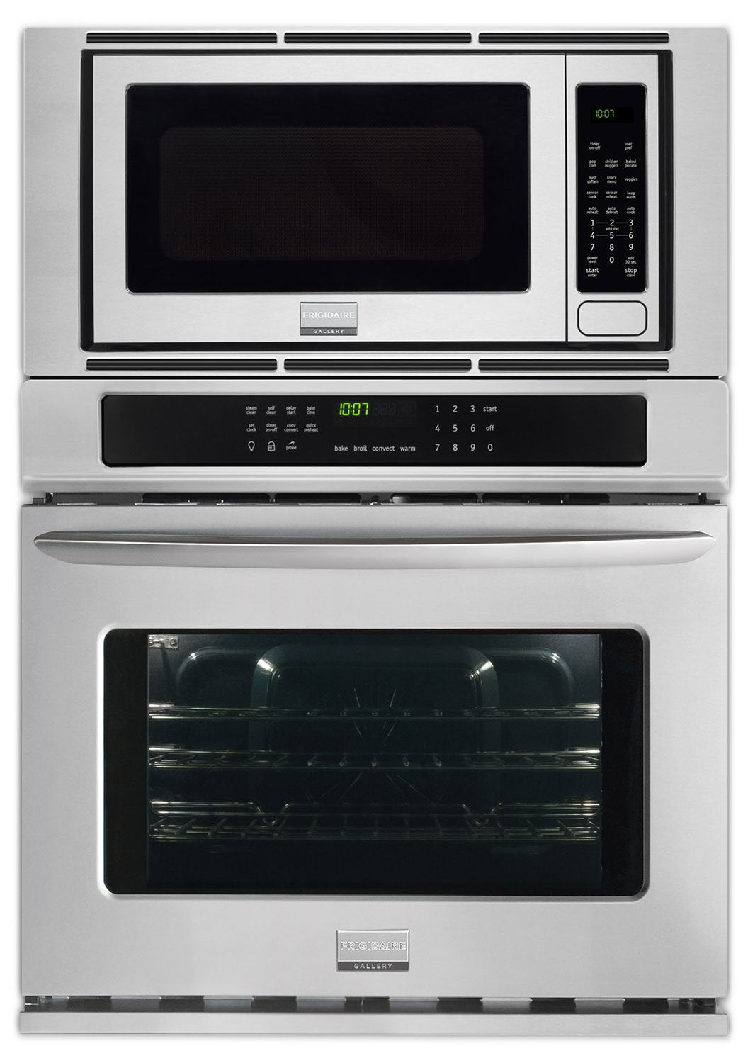 Frigidaire Gallery Stainless Steel Wall Oven (4.6 Cu. Ft.) w/Microwave (2.0 Cu. Ft.) - FGMC3065PF